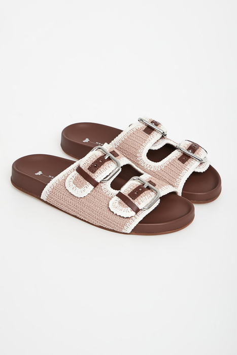 Klapki damskie skórzane Bonito WEEKEND MAX MARA