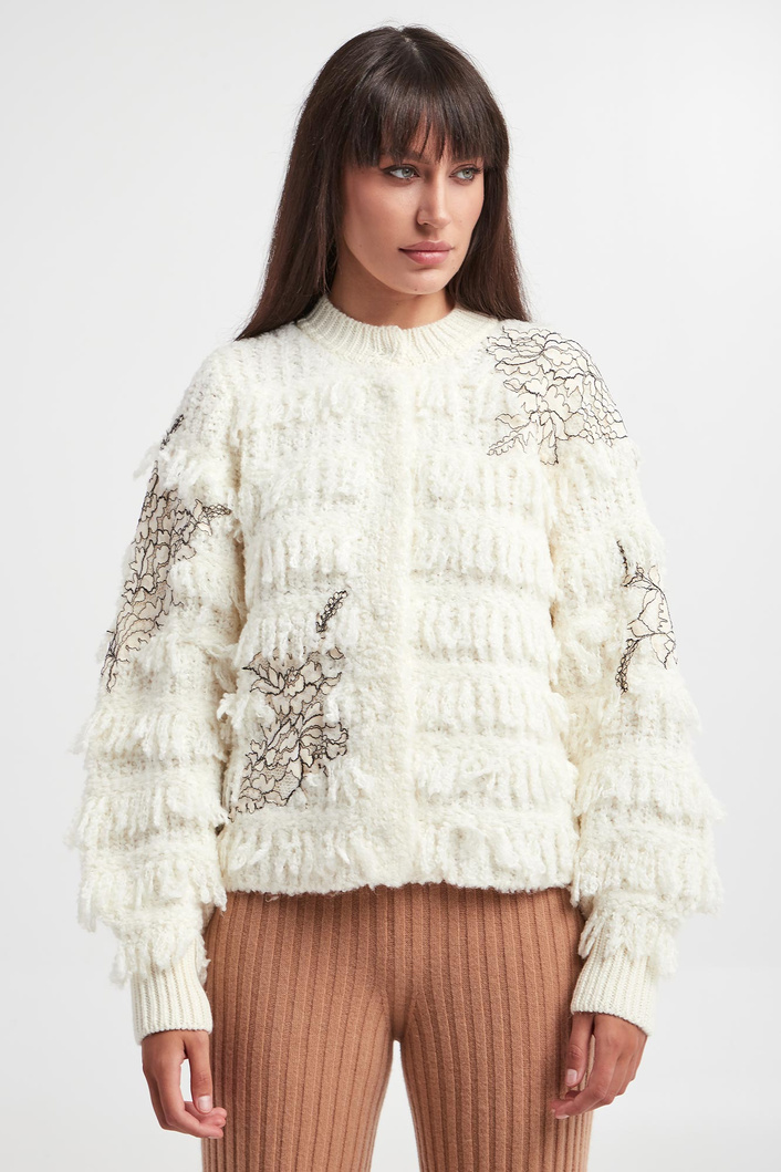 Kardigan damski z frędzlami TWINSET