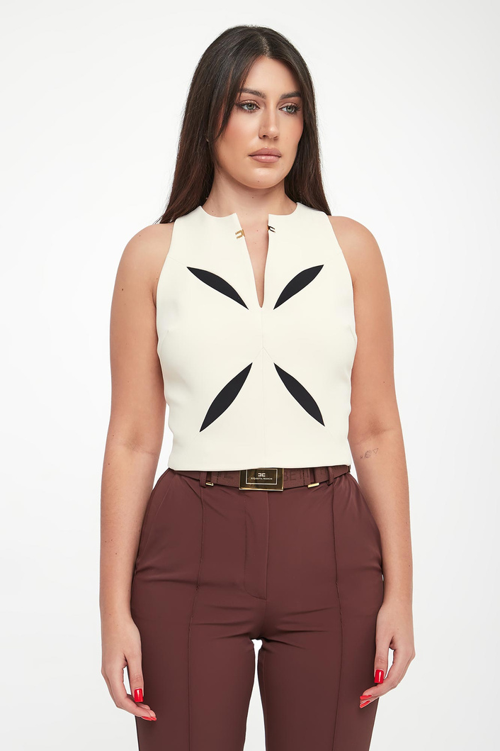 Top damski z wycięciami ELISABETTA FRANCHI