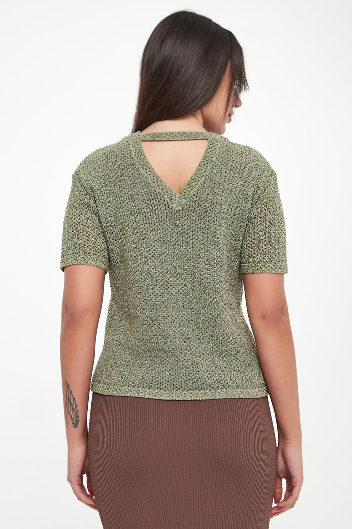 Sweter damski z krótkim rękawem ARMANI EXCHANGE