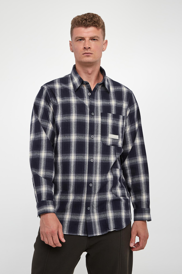 Koszula męska w kratę ARMANI EXCHANGE