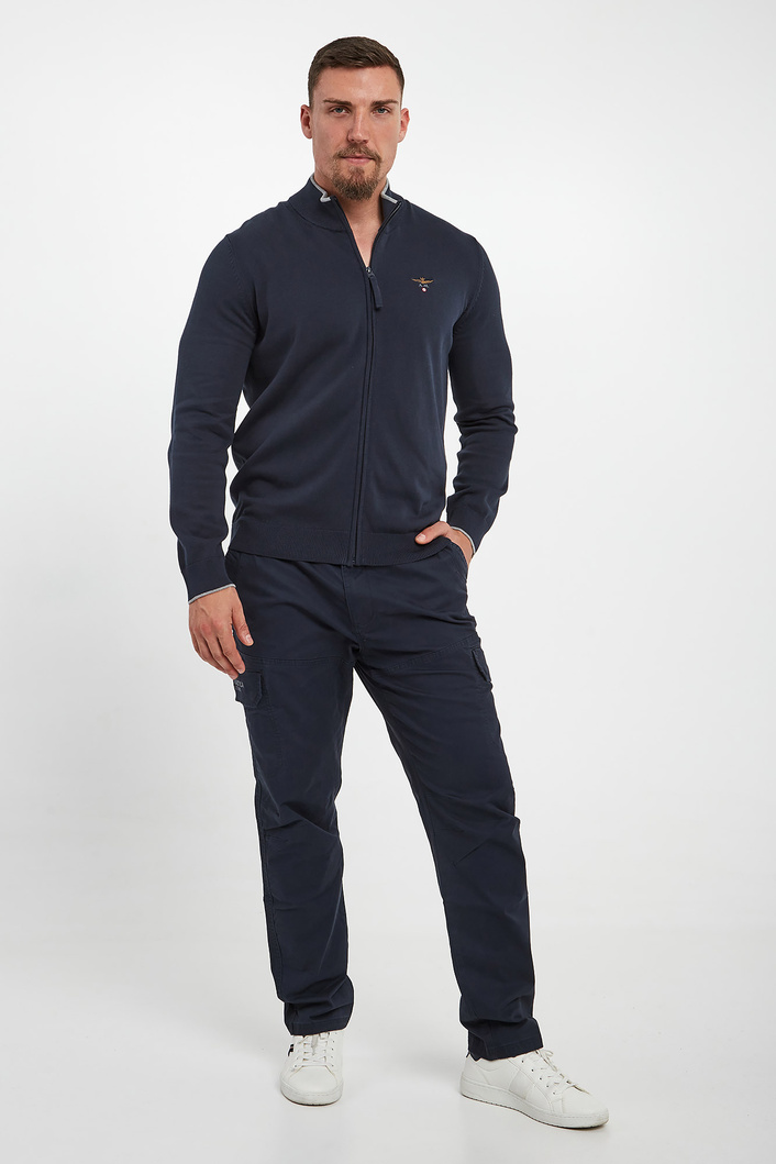 Sweter męski rozpinany AERONAUTICA MILITARE