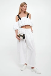 Spodnie damskie popelinowe Roger PINKO