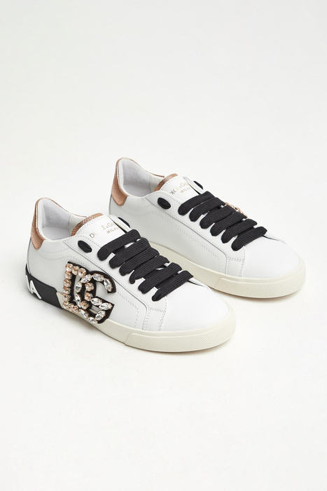 Sneakersy damskie skórzane Portofino Vintage DOLCE & GABBANA