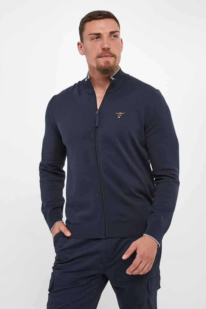 Sweter męski rozpinany AERONAUTICA MILITARE