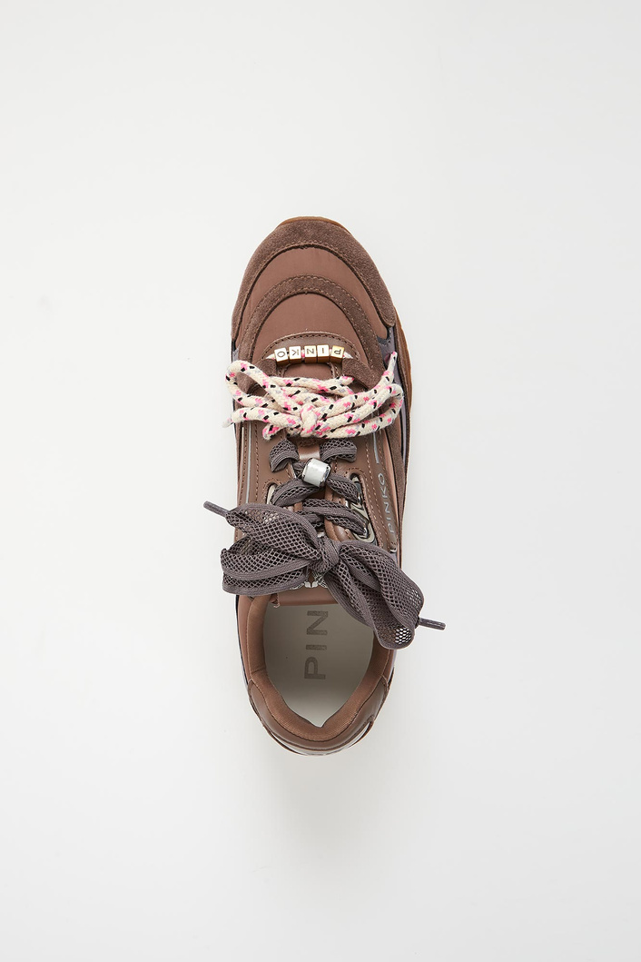 Sneakersy damskie zamszowe PINKO