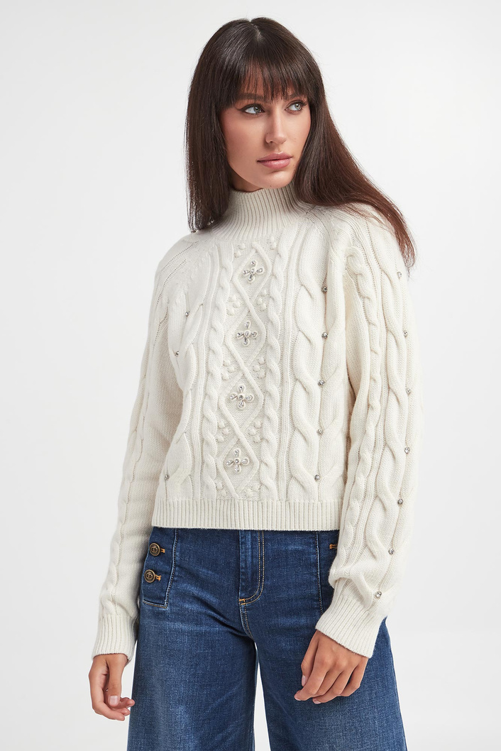 Sweter damski z golfem TWINSET