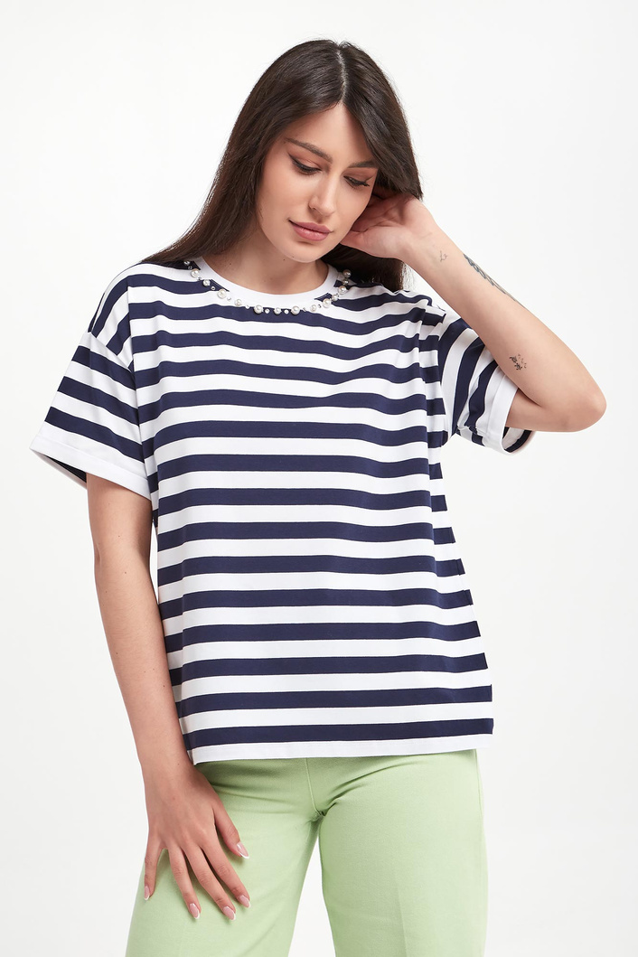 T-shirt damski w paski LIU JO