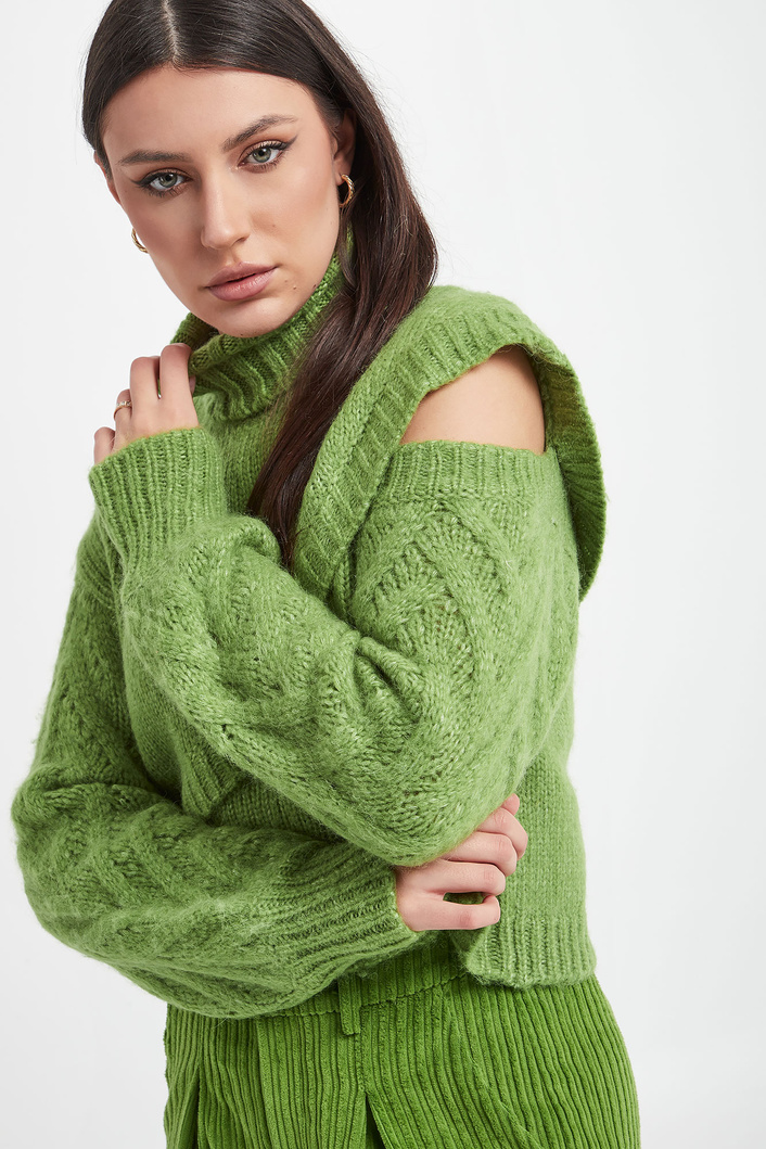 Golf damski z wełną alpaki GESTUZ