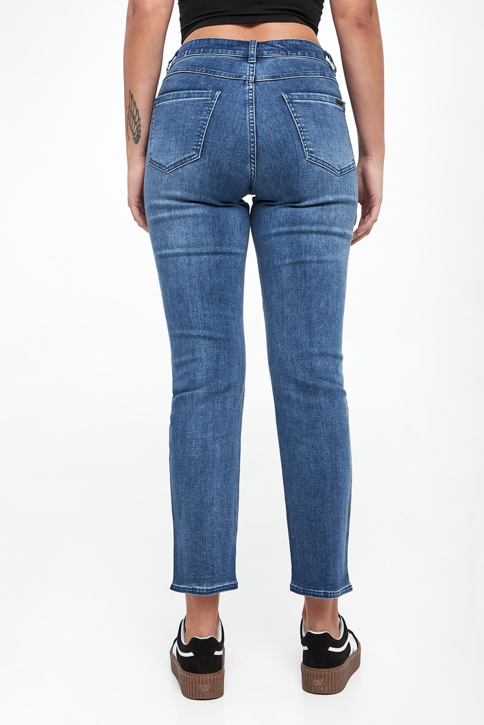 Jeansy damskie z kryształkami JOSEPH RIBKOFF