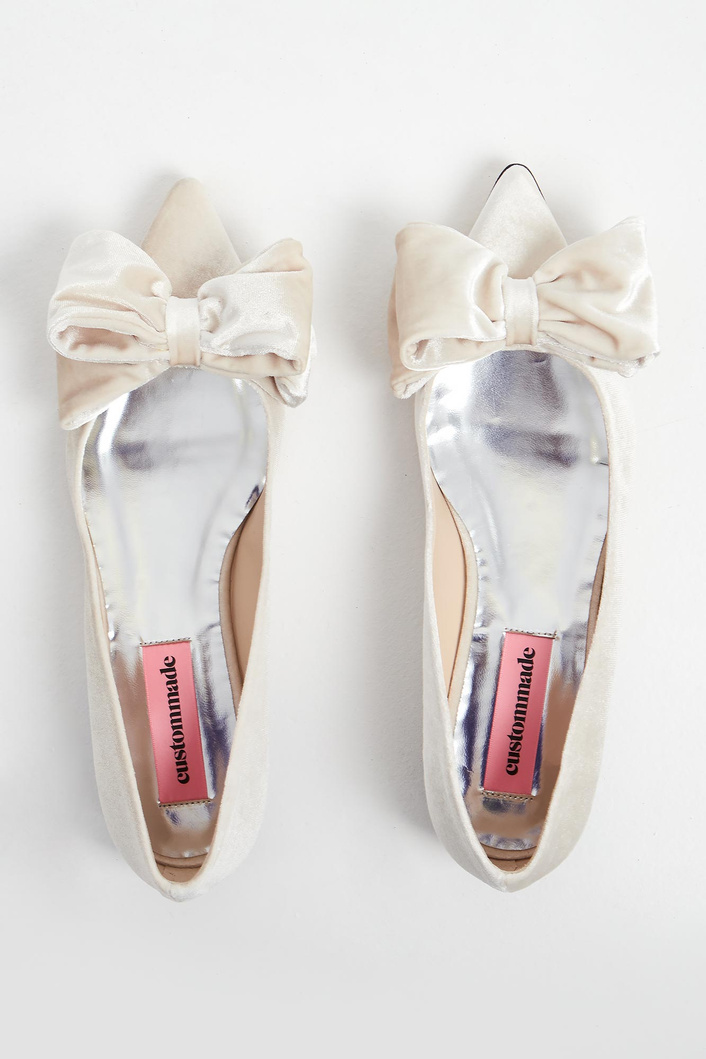 Baleriny welurowe CUSTOMMADE