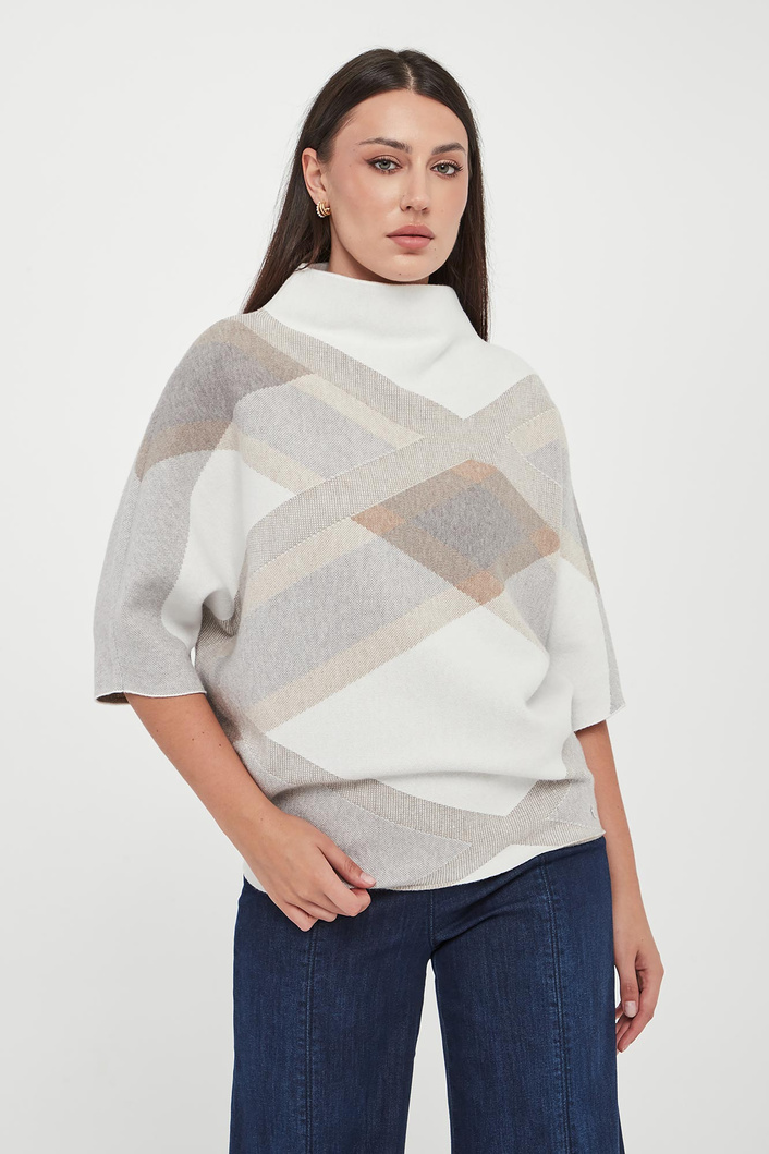 Sweter damski z półgolfem JOSEPH RIBKOFF