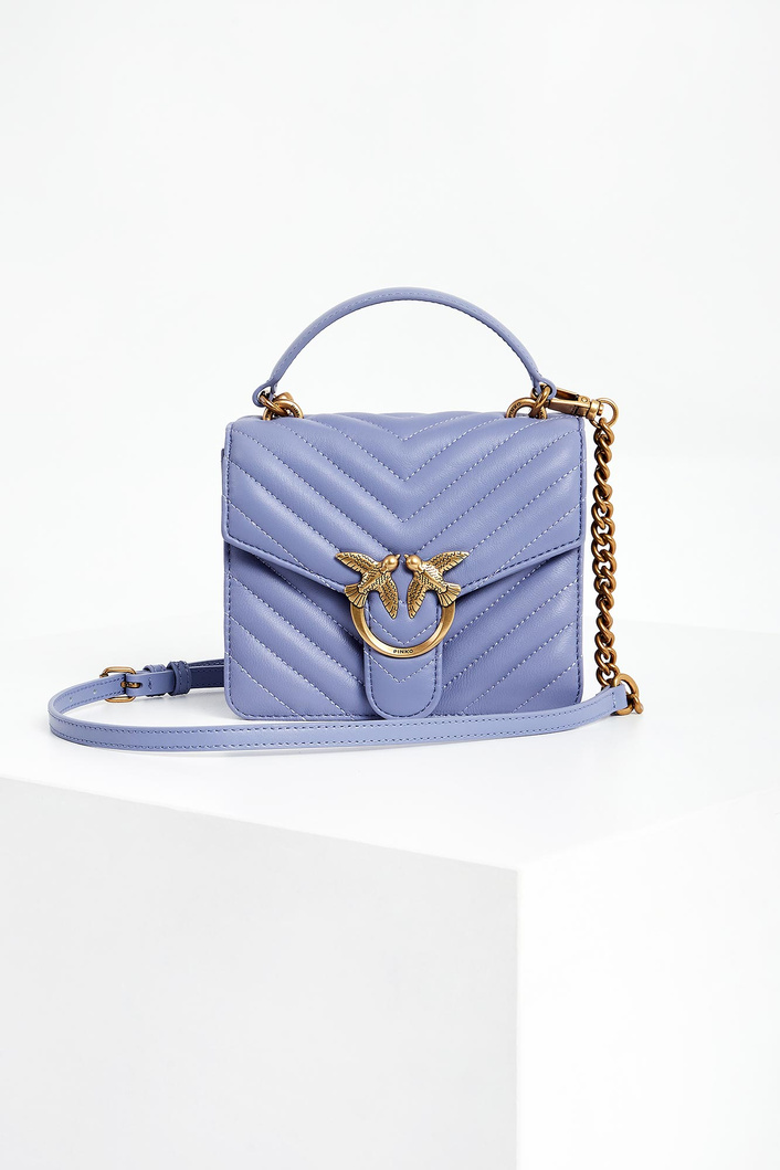 Torebka Love Mini Top Handle Chevron PINKO