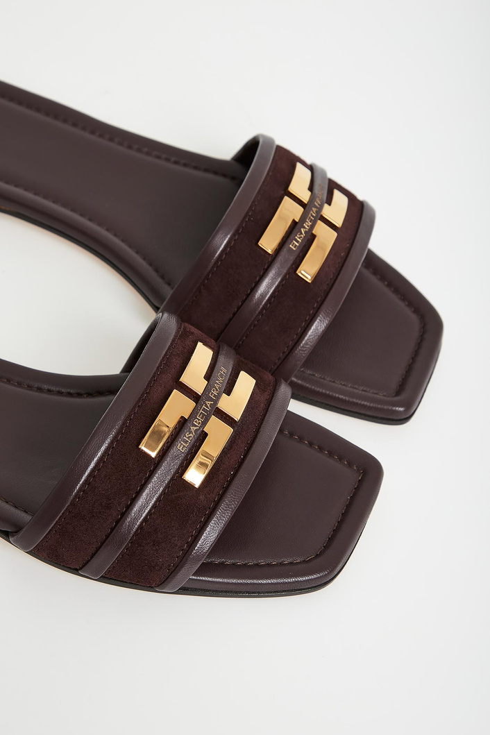 Klapki damskie skórzane ELISABETTA FRANCHI