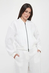 Kurtka damska bomberka lniana ARMANI EXCHANGE