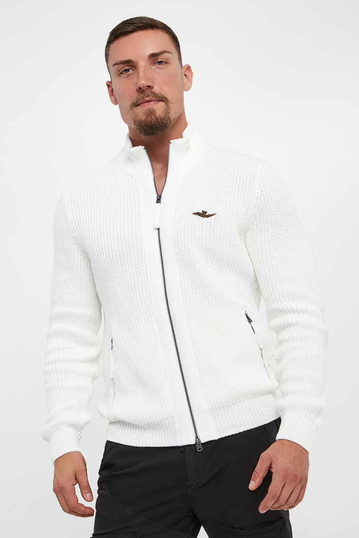 Sweter męski rozpinany AERONAUTICA MILITARE