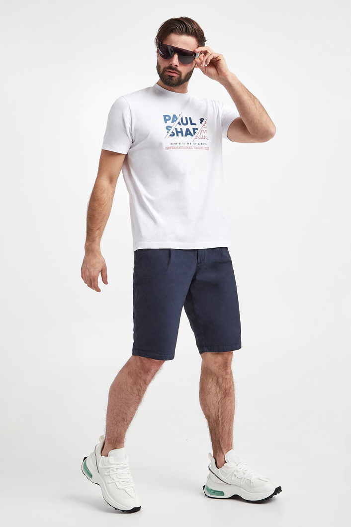 T-shirt męski z logo PAUL&SHARK