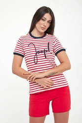 T-shirt damski w paski Trinity JOOP!