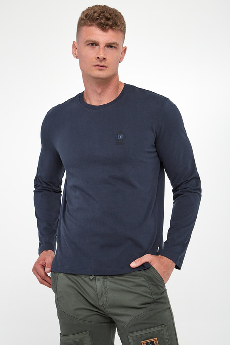 Longsleeve męski z logo AERONAUTICA MILITARE