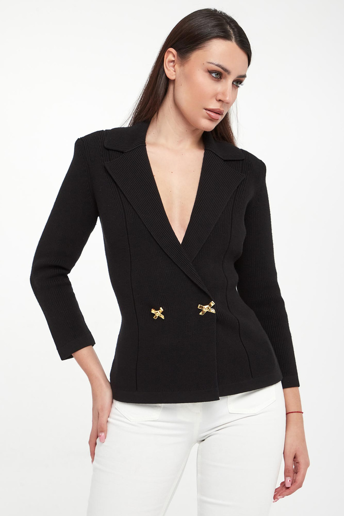 Blezer damski z dzianiny ELISABETTA FRANCHI