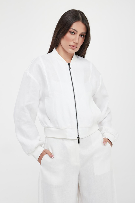 Kurtka damska bomberka lniana ARMANI EXCHANGE