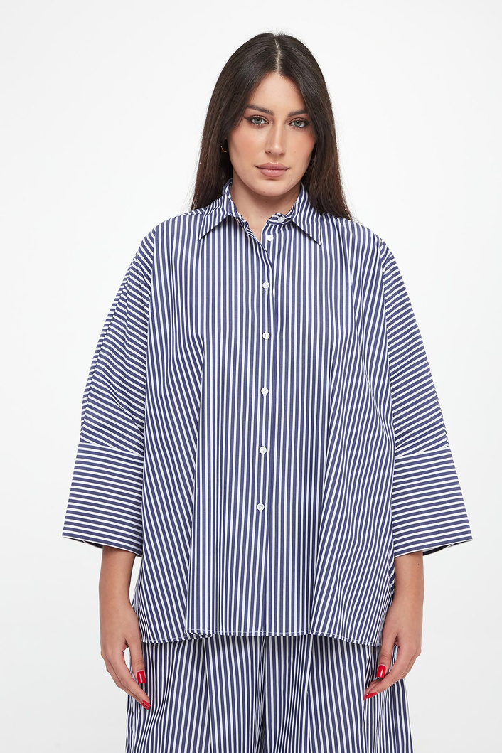 Koszula damska popelinowa w paski Hudson WEEKEND MAX MARA