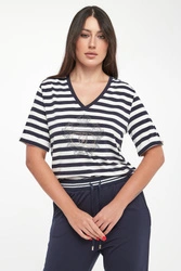 T-shirt damski w paski LIU JO