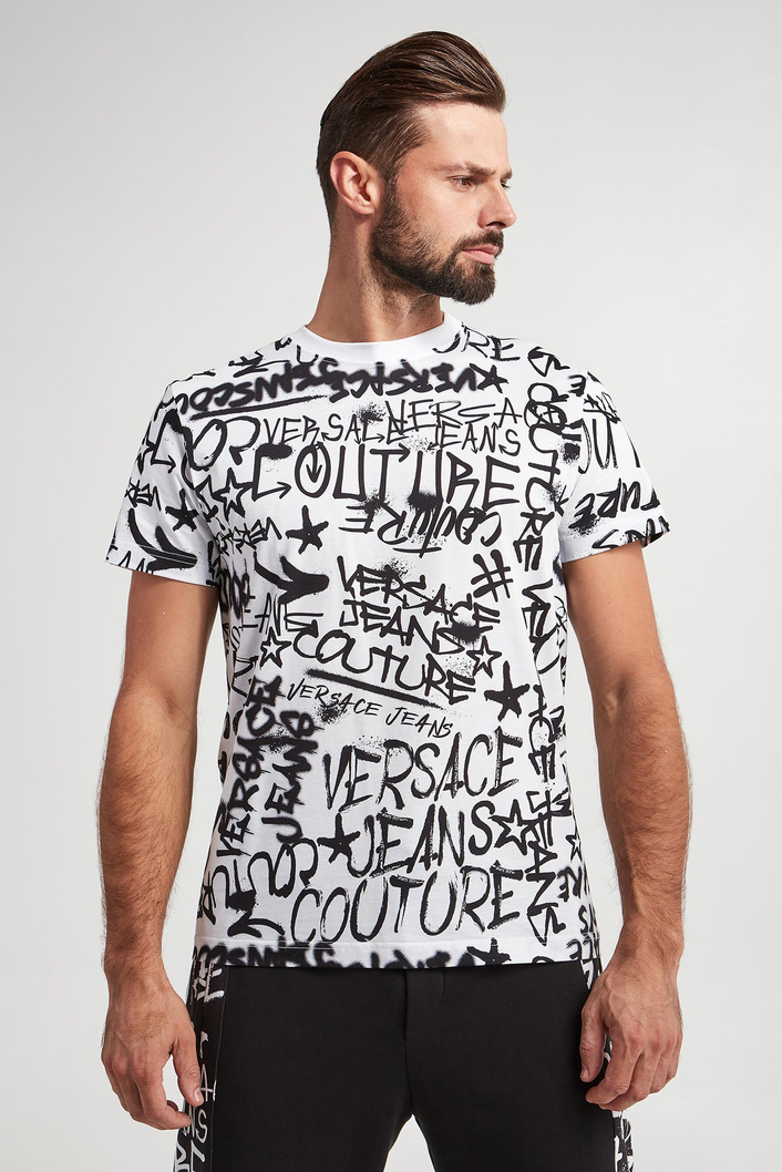 T-shirt męski z logo VERSACE JEANS COUTURE