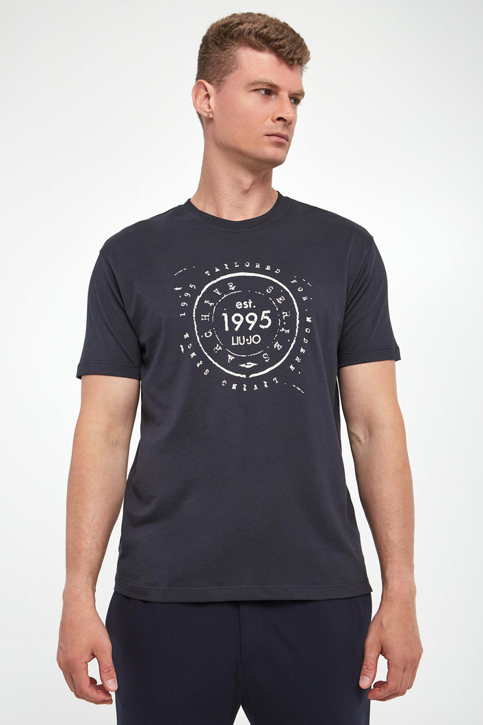 T-shirt męski z logo LIU JO