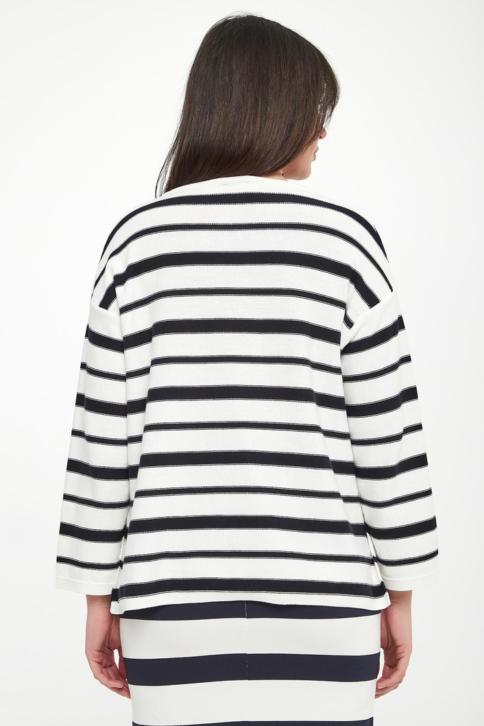 Sweter damski w paski Locusta MM