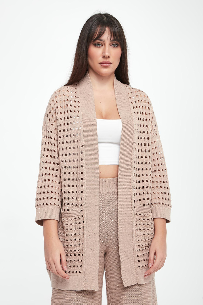 Kardigan damski ażurowy JOSEPH RIBKOFF