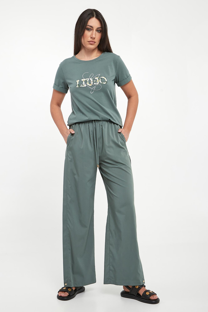 T-shirt damski z logo LIU JO
