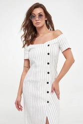 Sukienka lniana Giberna MARELLA