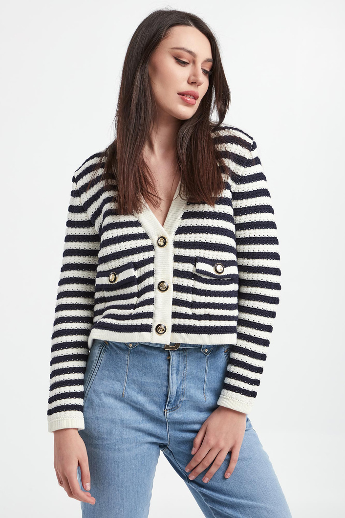 Sweter damski w paski BA&SH