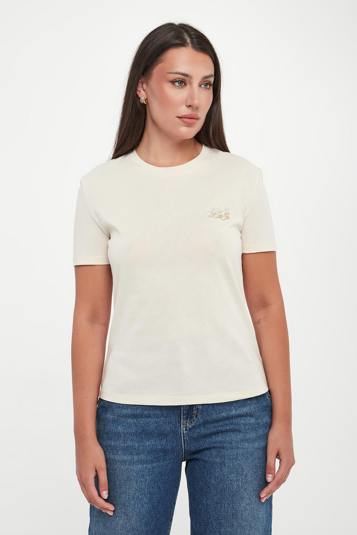 T-shirt damski z logo LIU JO