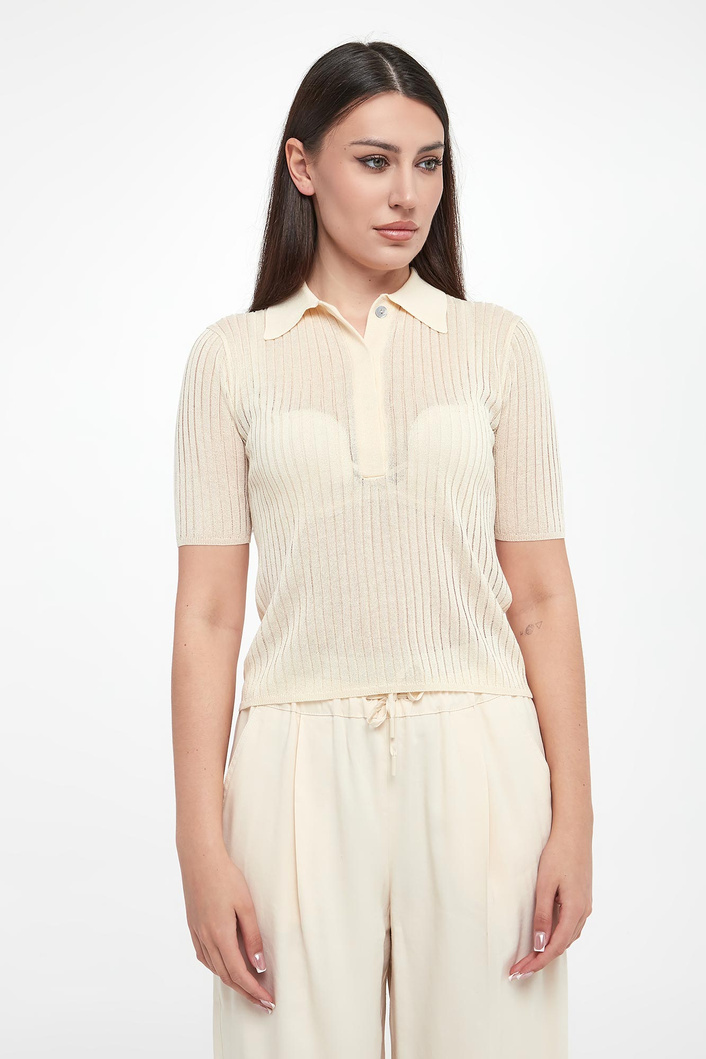 Sweter damski z krótkim rękawem Torbole MARELLA MONOCHROME