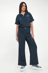 Spodnie damskie lniane AERONAUTICA MILITARE