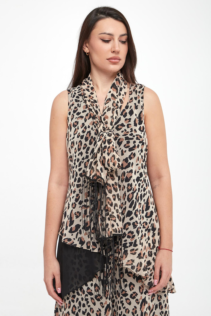 Top damski w panterkę JOSEPH RIBKOFF