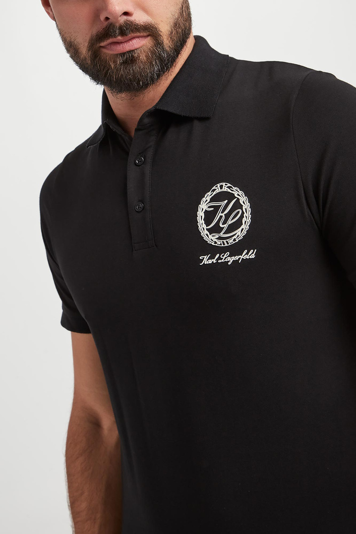 Polo męskie z logo KARL LAGERFELD