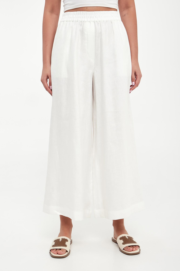 Spodnie damskie lniane Felino WEEKEND MAX MARA