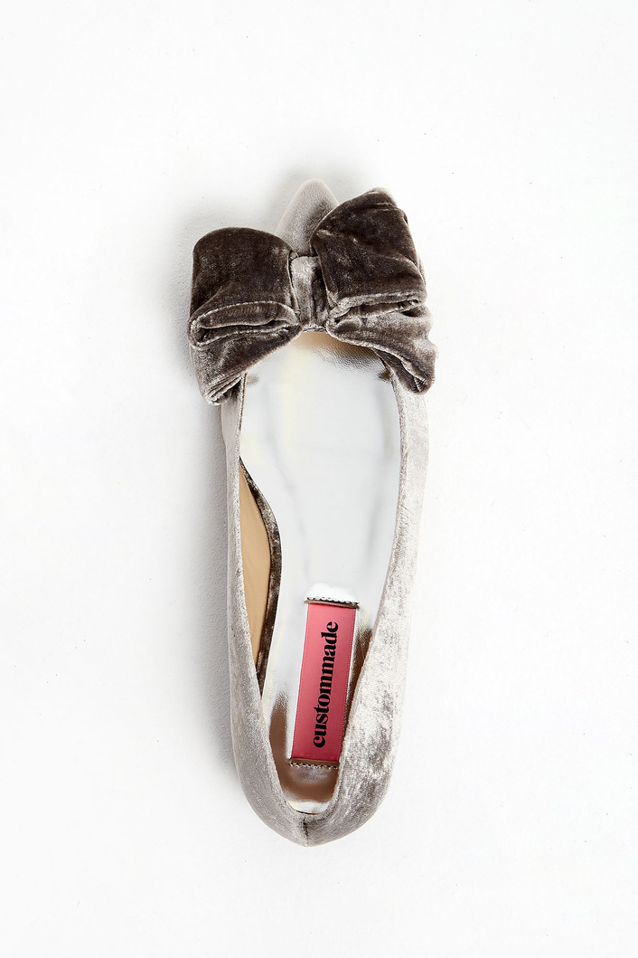 Baleriny welurowe CUSTOMMADE
