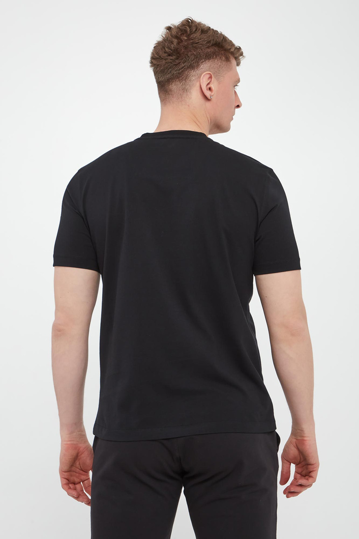  T-shirt męski z logo AERONAUTICA MILITARE