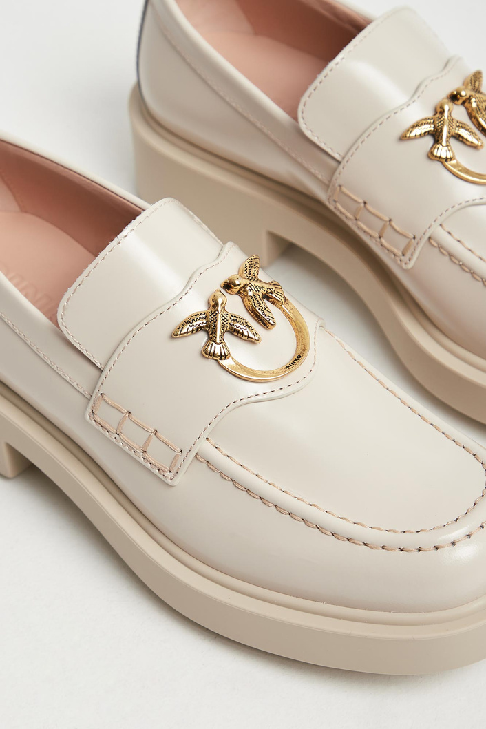 Mokasyny damskie skórzane PINKO