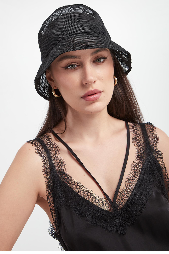 Bucket hat damski ażurowy TWINSET