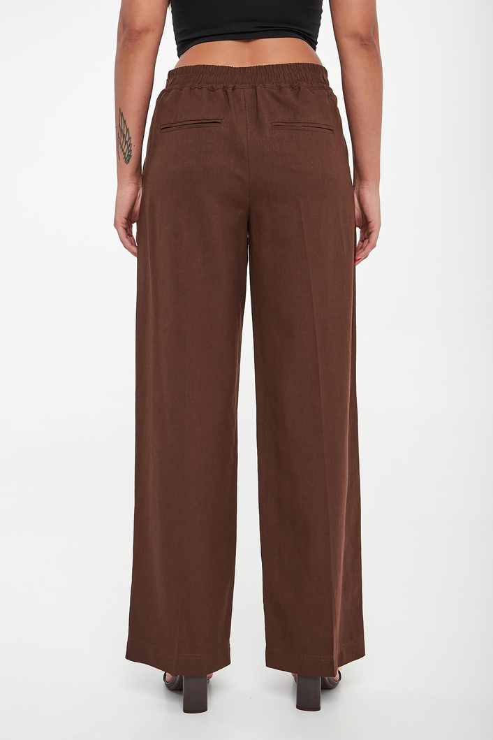 Spodnie damskie z lnem MLSTARGA MARELLA SPORT