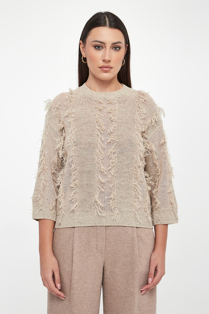 Sweter damski lniany PESERICO