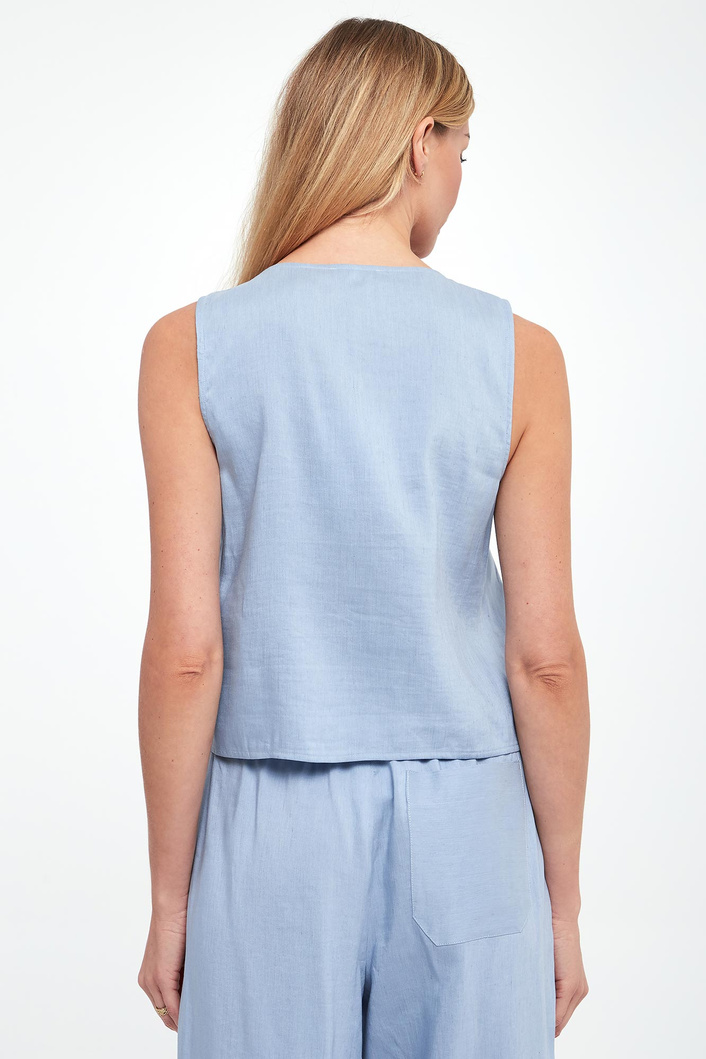 Top damski lniany Isolana MARELLA SPORT