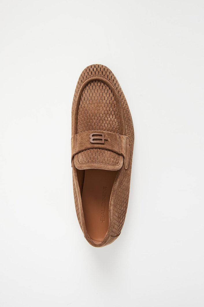 Loafersy męskie zamszowe BALDININI
