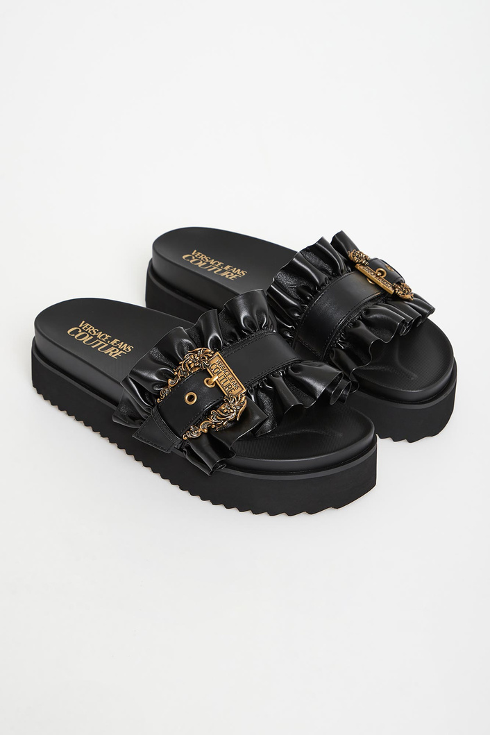 Klapki damskie na platformie VERSACE JEANS COUTURE