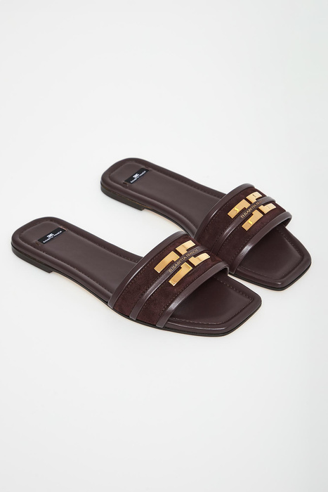 Klapki damskie skórzane ELISABETTA FRANCHI